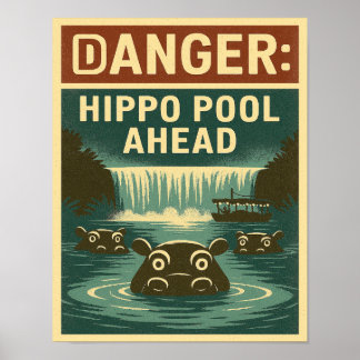 Nijlpaard Poster Thema Park