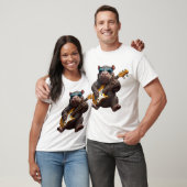 Nijlpaard Rockster T-shirt (Unisex)