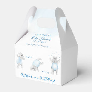 Nijlpaard Salto Baby Jongensfeest Bedankdoosjes