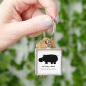 Nijlpaard Sleutelhanger (Hand)