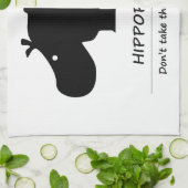 Nijlpaard Theedoek (Gevouwen)