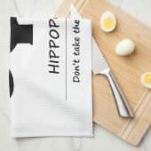 Nijlpaard Theedoek (Quarter Fold)