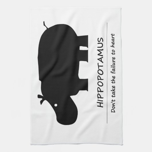 Nijlpaard Theedoek (Verticaal)