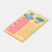 Nijlpaard To Do Lijst Post-It Notities Post-it® Notes (Schuin)