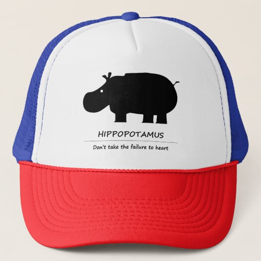 Nijlpaard Trucker Pet (Voorkant)