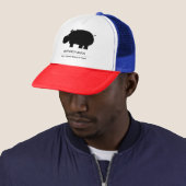 Nijlpaard Trucker Pet (In situ)