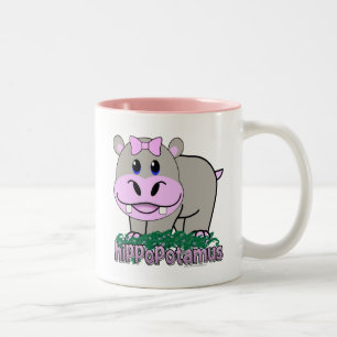 Nijlpaard Tweekleurige Koffiemok