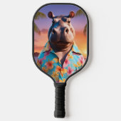 Nijlpaard Vakantie Pickleball Paddle (Achterkant)