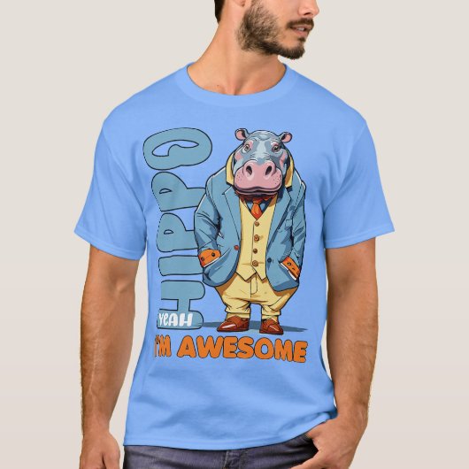 nijlpaard yeah ik ben geweldig Moo Deng T-shirt (Voorkant)