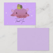 Nijlpaarden en vogels Dank u kaart Notitiekaartje (Voorkant / Achterkant)