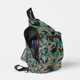 Nijlpaarden in het spel: een vijverparadijs,  sling bag