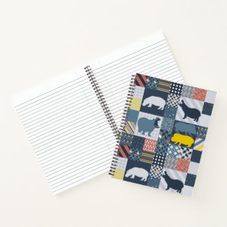 Nijlpaarden Neppe Quilt Notitieboek