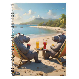 Nijlpaarden Uur: Cocktails aan het Strand en Leuke Notitieboek