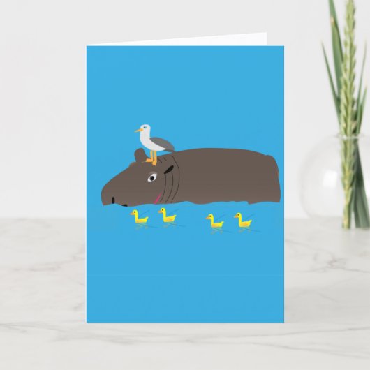Nijlpaardjes gebeuren kaart (Voorkant)