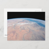 Nijlrivier die noordwaarts kronkelt naast het Rode Briefkaart (Voorkant / Achterkant)