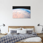 Nijlrivier die noordwaarts kronkelt naast het Rode Canvas Afdruk (Insitu (Slaapkamer))