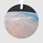 Nijlrivier die noordwaarts kronkelt naast het Rode Ornament (achterkant)