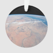 Nijlrivier die noordwaarts kronkelt naast het Rode Ornament (voorkant)