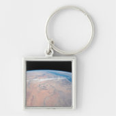 Nijlrivier die noordwaarts kronkelt naast het Rode Sleutelhanger (Voorkant)