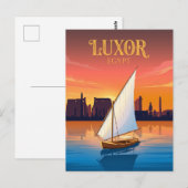 Nijlrivier Egypte Briefkaart (Voorkant / Achterkant)