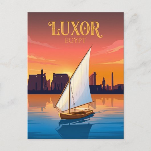 Nijlrivier Egypte Briefkaart (Voorkant)