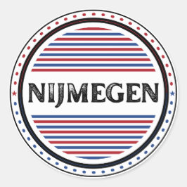 Nijmegen City Pride Embleem – Nederlandse identite Ronde Sticker