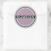 Nijmegen City Pride Emblem – Dutch Identity Ronde Sticker (Tas)