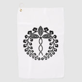 Nijo-wisteria Golfhanddoek (Voorkant)