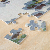 Nijubashi Bridge door Tsuchiya Koitsu Legpuzzel (Zijkant)