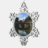 Nijubashi Bridge, Tokyo Imperial Palace #1 Tin Sneeuwvlok Ornament (Rechts)