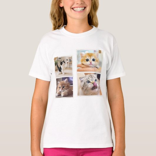 Nijvere Katten Collage T-shirt (Voorkant)
