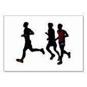 Nijverig adverteren lopers, lezen flashcards kaart (Voorkant)