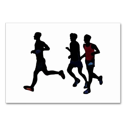 Nijverig adverteren lopers, lezen flashcards kaart (Voorkant)