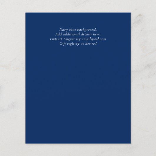 NIKAH - Agate Gold BUDGET  Trouw Uitnodigingen (Achterkant)