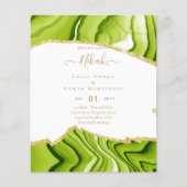 NIKAH - Agate Gold BUDGET Wedding Invitations (Voorkant)