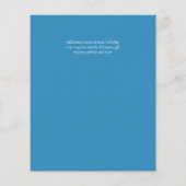 NIKAH - Blue Gold Islamic Wedding Invitations (Achterkant)