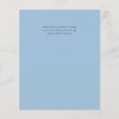 NIKAH - Blue Gold Islamic Wedding Invitations (Achterkant)