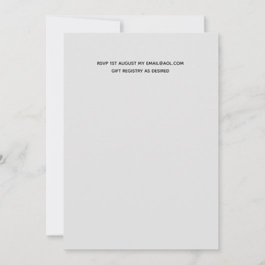 NIKAH - BUDGET EDDING iVITATIONS Silver Sparkle (Achterkant)