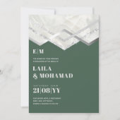 NIKAH - BUDGET EDDING iVITATIONS Silver Sparkle (Voorkant)