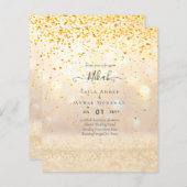 NIKAH - Budget Islamitische Trouwuitnodigingen Op  (Voorkant / Achterkant)