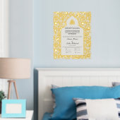 Nikah-certificaat Nikkah Nama Islamitisch Huwelijk Folie Afdrukken (Insitu (Slaapkamer))