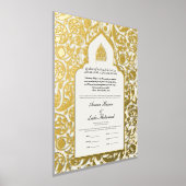 Nikah-certificaat Nikkah Nama Islamitisch Huwelijk Folie Afdrukken (Laagn)