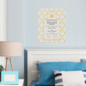 Nikah Certificaat Nikkah Nama Islamitische Huwelij Folie Afdrukken (Insitu (Slaapkamer))