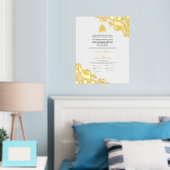 Nikah Certificaat Nikkah Nama Islamitische Huwelij Folie Afdrukken (Insitu (Slaapkamer))