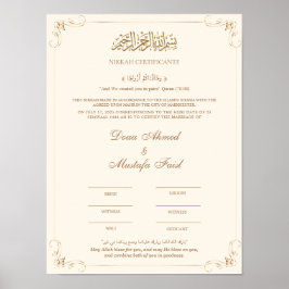 Nikah Certificaat Poster