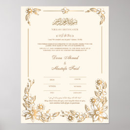 Nikah Certificaat Poster