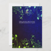 NIKAH Galaxy Wedding Invite Islamic Calligraphy Kaart (Achterkant)