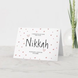 Nikah Hearts Islamitische Huwelijks Dua Felicitati Kaart