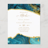 NIKAH Huwelijksuitnodigingen Moderne Glans (Voorkant)