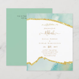 NIKAH Islamic Bismillah Wedding Invitations BUDGET